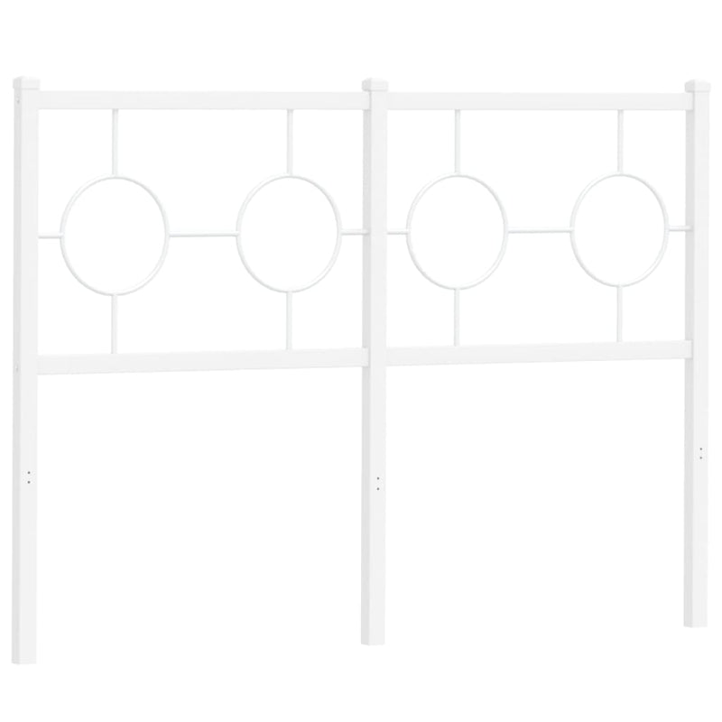 Tăblie de pat de schimb metalică, alb, 120 cm