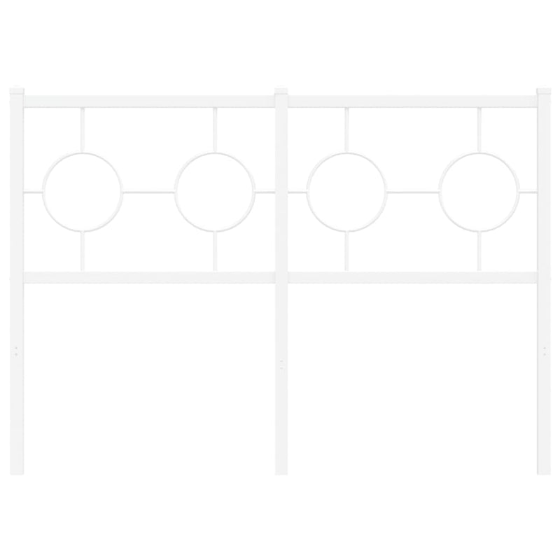 Tăblie de pat de schimb metalică, alb, 120 cm