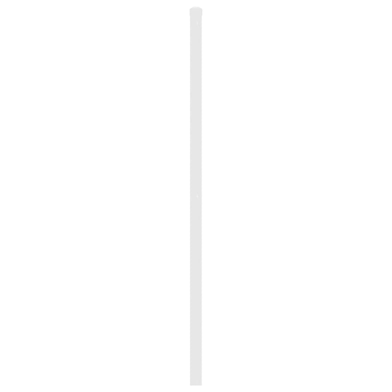 Tăblie de pat de schimb metalică, alb, 193 cm