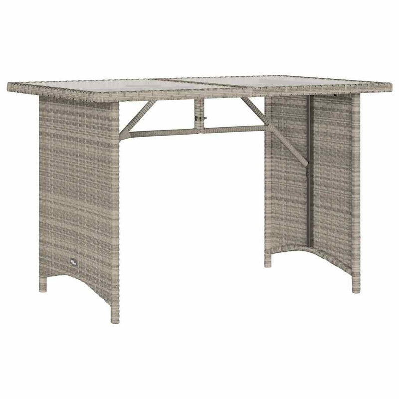 Set mobilier de grădină cu perne 2 piese gri deschis poliratan