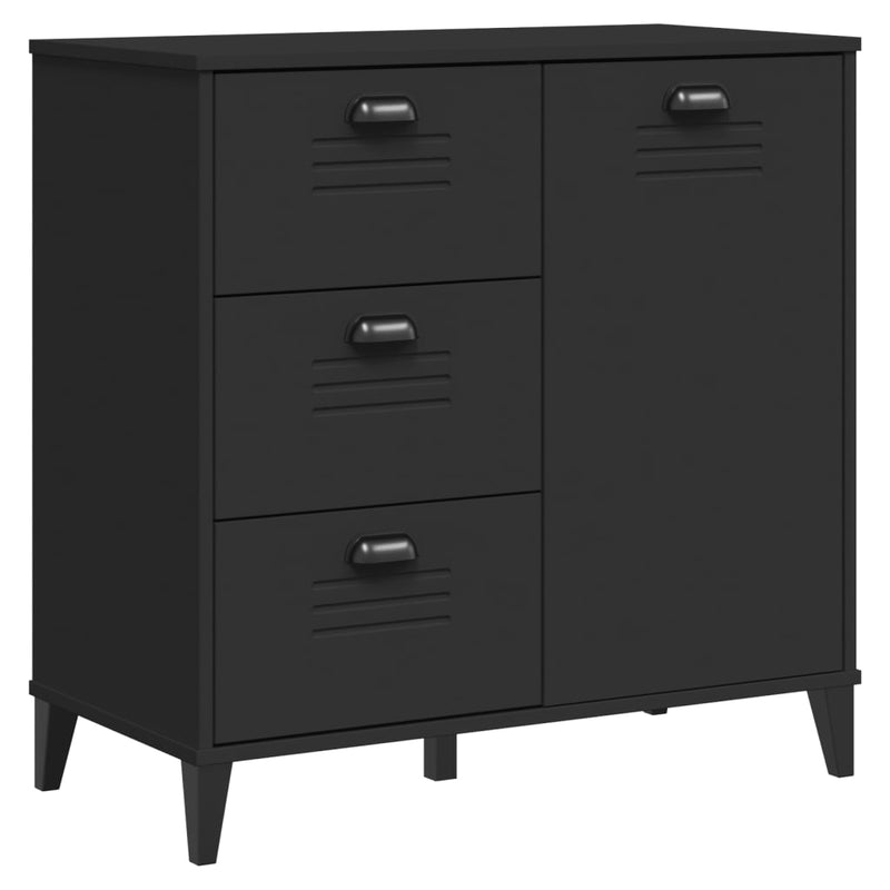 Dulap „VIKEN”, negru, 80x40x80 cm, lemn prelucrat