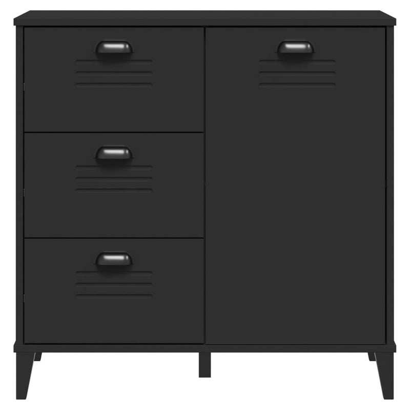 Dulap „VIKEN”, negru, 80x40x80 cm, lemn prelucrat