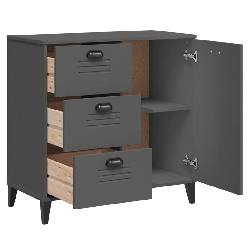 Dulap „VIKEN”, gri antracit, 80x40x80 cm, lemn prelucrat