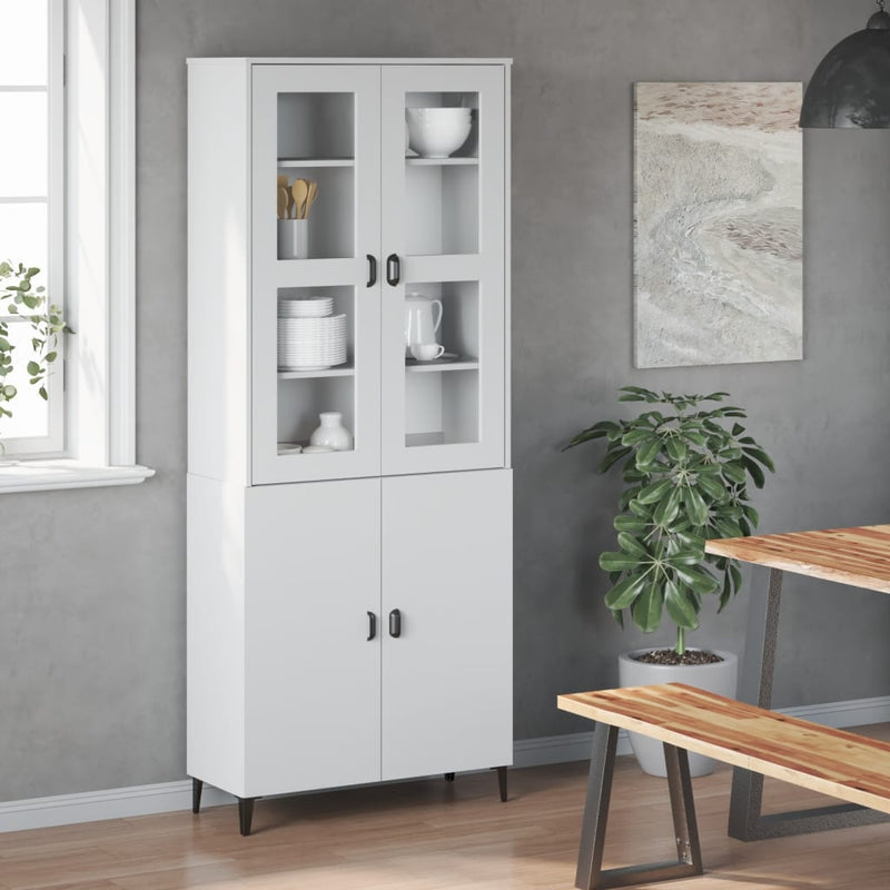 Dulap superior „VIKEN”, alb, lemn prelucrat