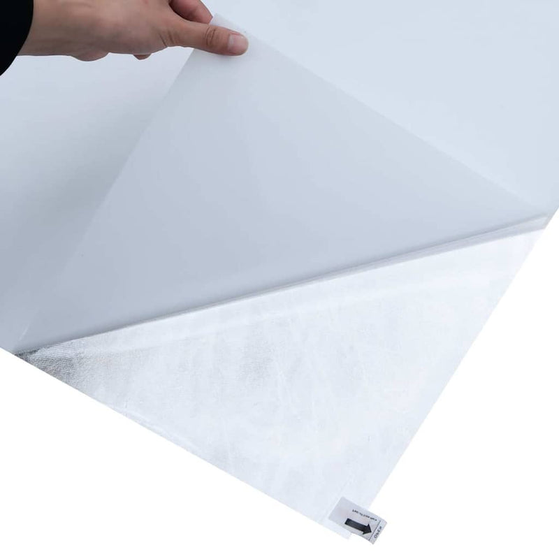 Folie fereastră, statică/mată, alb, 90x2000cm, PVC