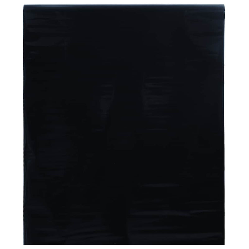 Folie pentru fereastră statică, negru mat, 45x2000 cm, PVC