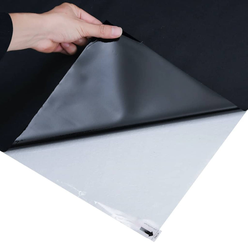 Folie pentru fereastră statică, negru mat, 45x2000 cm, PVC