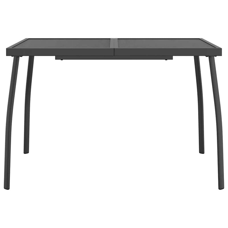 Set de masă pentru grădină, 7 piese, plasă metalică antracit