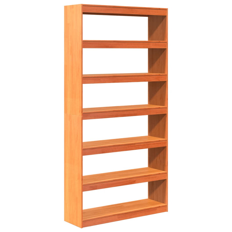 Bibliotecă/Separator cameră, 100x30x199,5 cm, lemn masiv pin