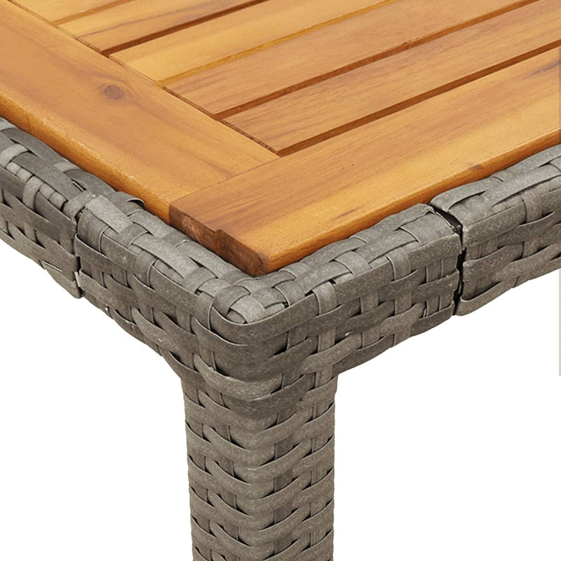 Set mobilier de grădină cu perne, 5 piese, gri, poliratan