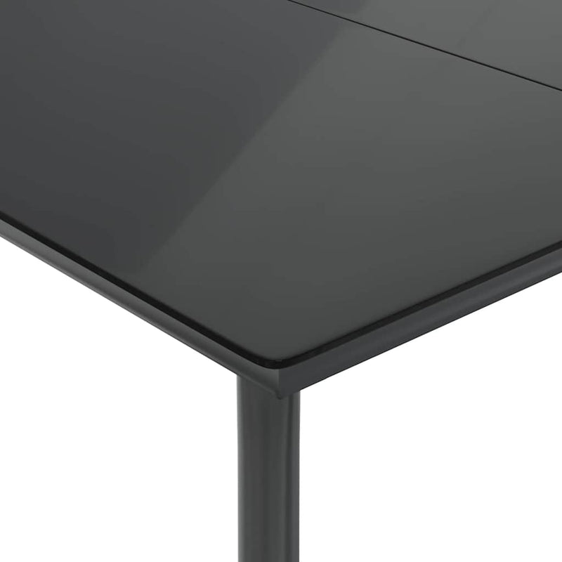 Set mobilier de grădină cu perne, 5 piese, negru, poliratan