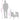 Set mobilier de grădină cu perne, 3 piese,gri deschis,poliratan