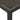 Set bistro cu perne, 3 piese, negru, poliratan