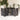 Set mobilier de grădină cu perne, 5 piese, negru, poliratan