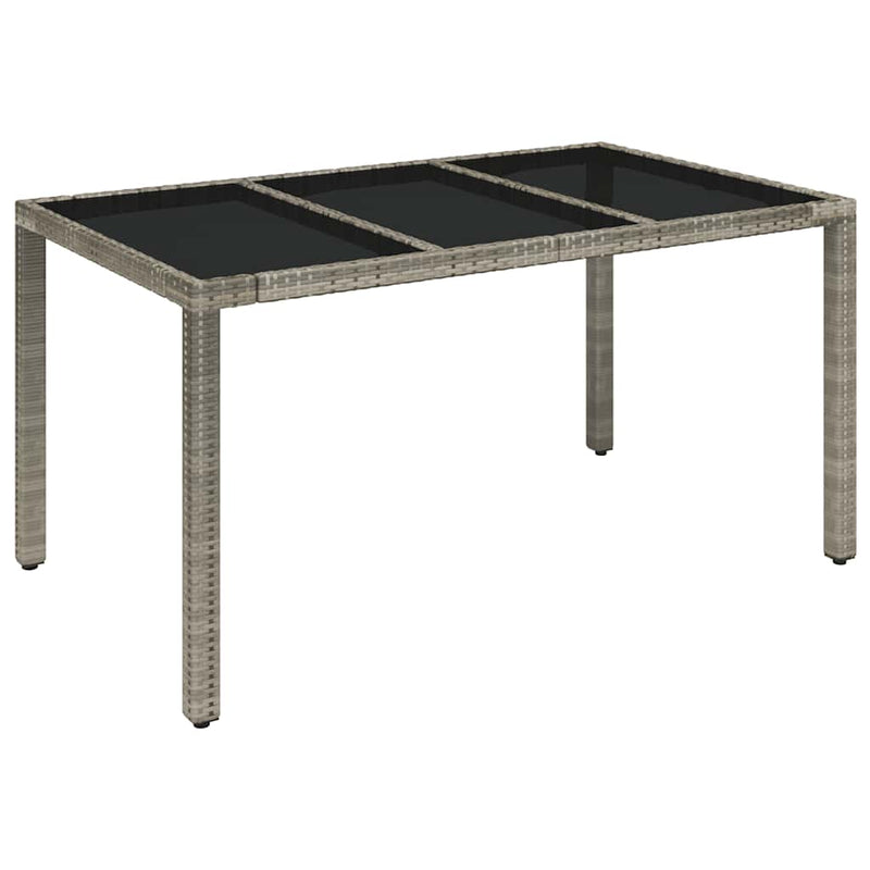 Set mobilier de grădină cu perne, 5 piese, gri, poliratan