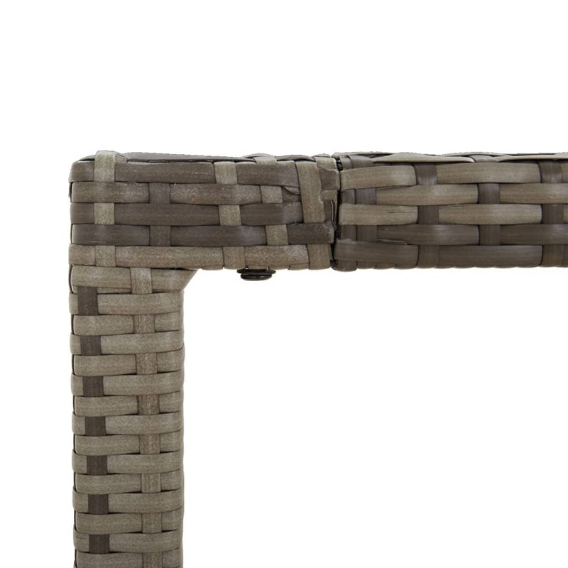 Set mobilier de grădină cu perne, 3 piese, gri, poliratan