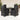 Set mobilier de grădină cu perne, 5 piese, negru, poliratan