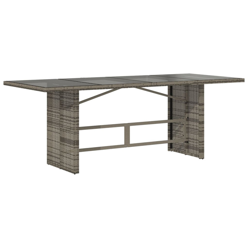 Set mobilier de grădină cu perne, 7 piese, gri, poliratan