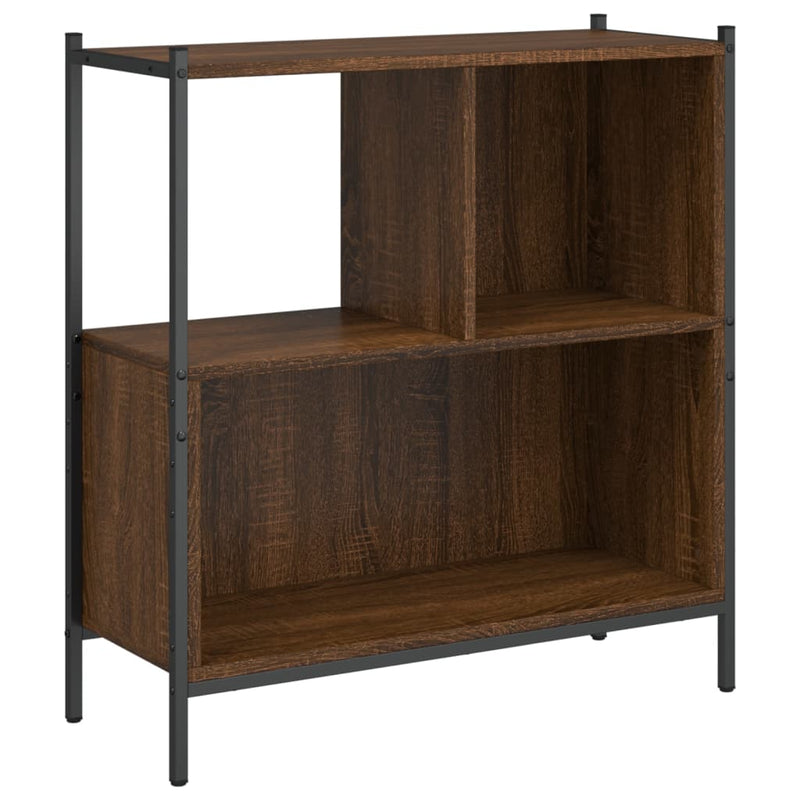 Bibliotecă, stejar maro, 72x28x77,5 cm, lemn prelucrat