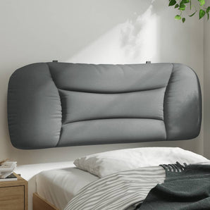Pernă pentru tăblie de pat Hvar gri deschis, 100 cm, material textil