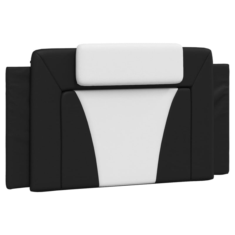 Pernă pentru tăblie Viana alb-negru 100 cm piele ecologică