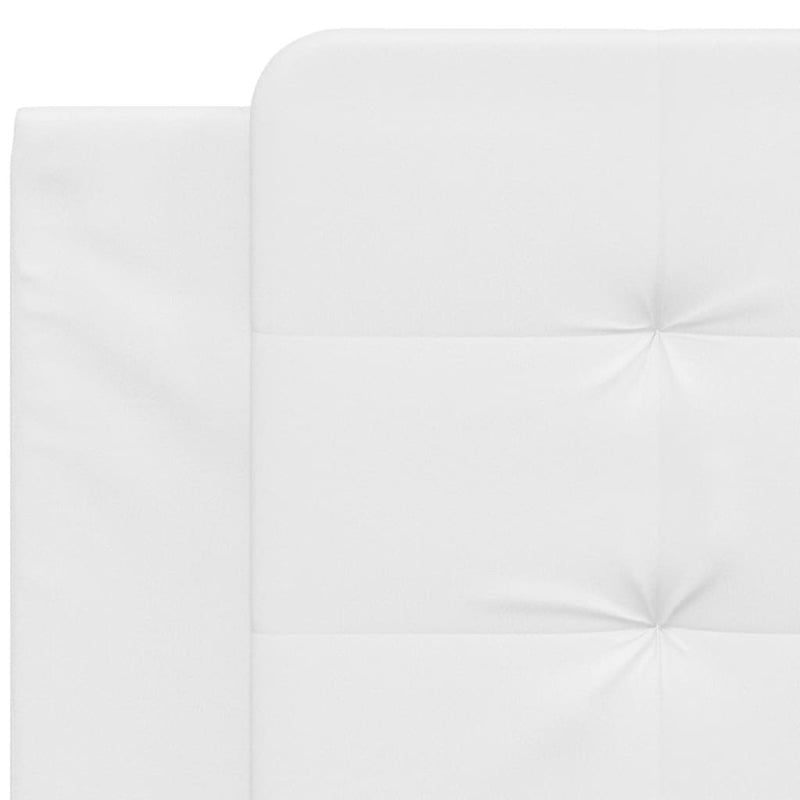 Pernă pentru tăblie de pat Zadar albă 100 cm piele ecologică