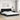 Cadru de pat fără saltea Hvar negru și alb 180x200cm piele artificială