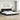 Cadru de pat fără saltea Hvar negru și alb 200x200cm piele artificială
