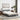 Pat cu saltea, Dover, gri deschis, 140x190 cm, textil