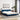 Pat cu saltea, Dover, albastru, 180x200 cm, material textil