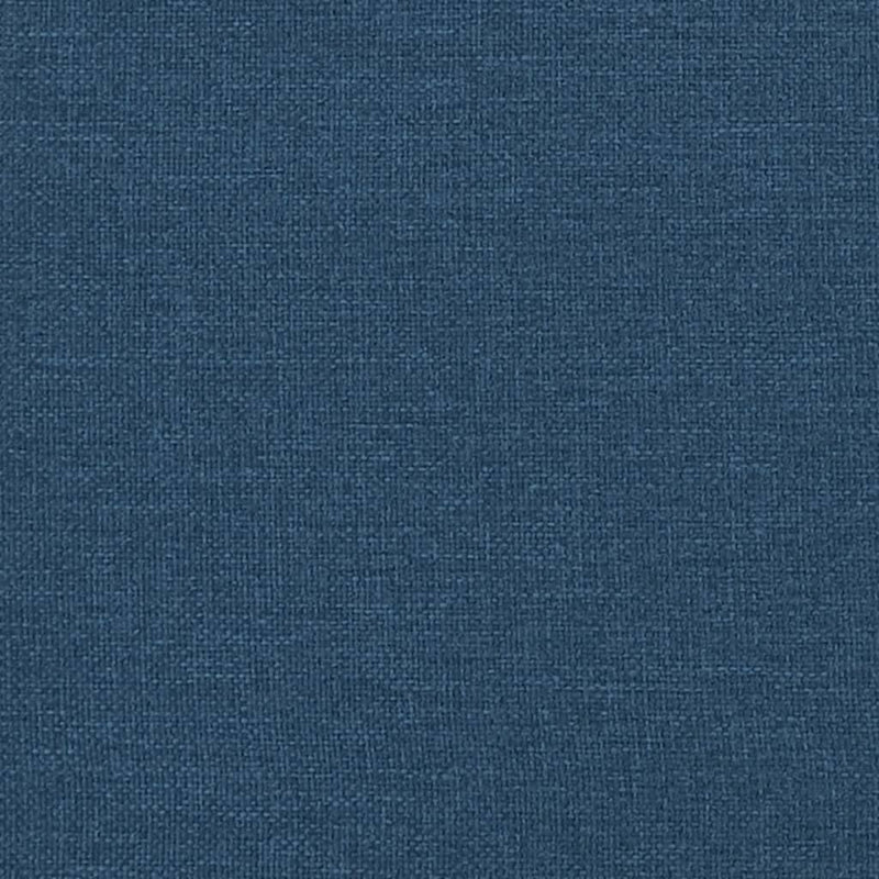 Pat cu saltea, Dover, albastru, 180x200 cm, material textil
