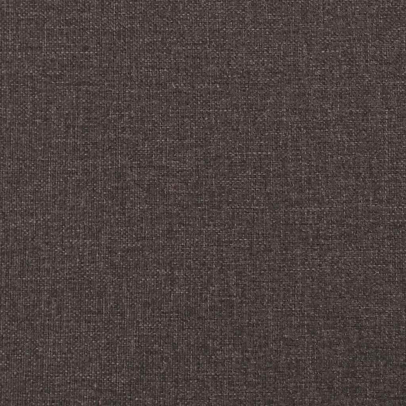 Pat cu saltea, Dover, maro închis, 200x200 cm, textil