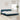 Pat cu saltea, Dover, albastru, 200x200 cm, catifea