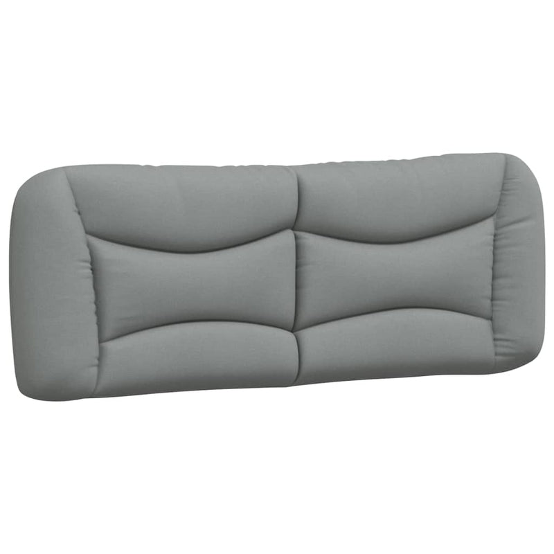 Pat cu saltea, Hvar, gri deschis, 120x200 cm, textil