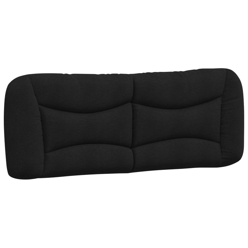 Pat cu saltea, Hvar, negru, 120x200 cm, textil