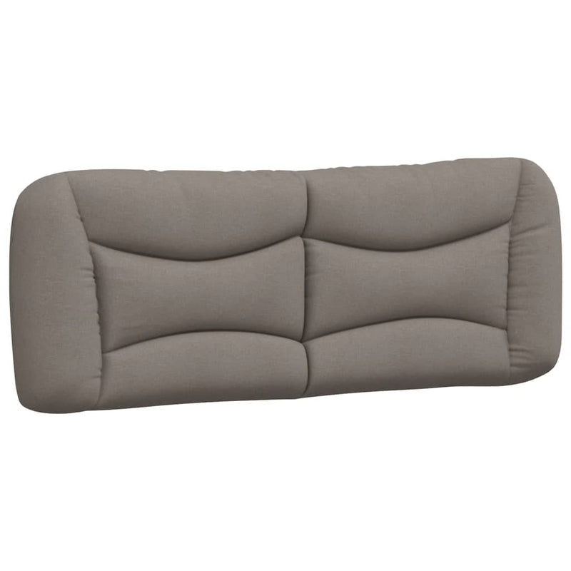 Pat cu saltea Hvar gri taupe 140x200 cm material textil