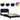 Cadru de pat cu LED fără saltea Hvar Negru 100x200 cm Material