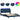 Cadru de pat cu LED fără saltea Hvar Albastru 120x200 cm Material