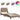 Cadru de pat cu LED fără saltea Zadar cappuccino 90x190 cm