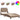 Cadru de pat cu LED fără saltea Zadar cappuccino 90x200 cm