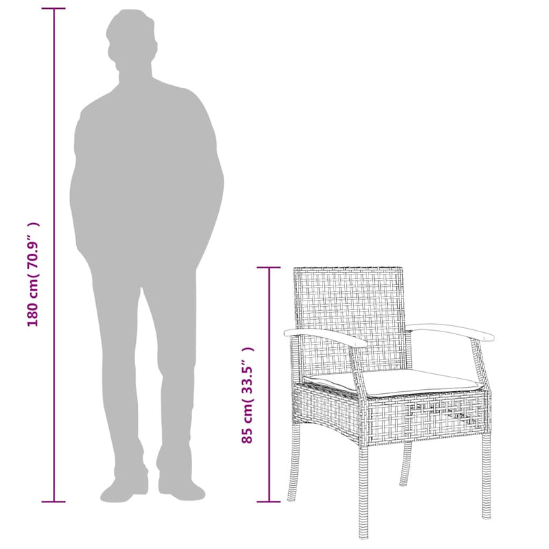 Set canapele de grădină, 4 piese, cu perne, bej, poliratan