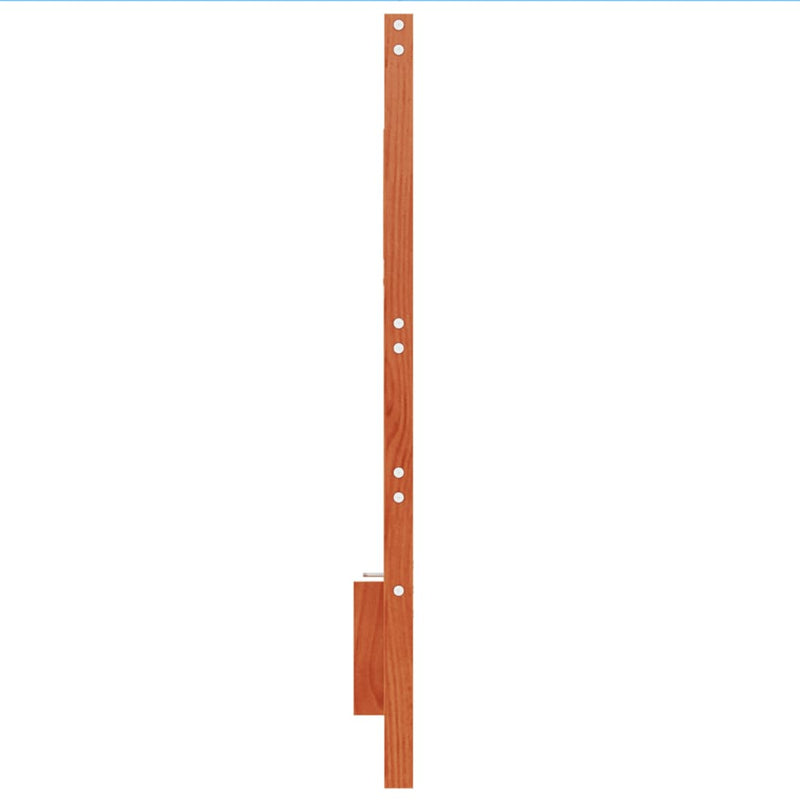 Tăblie de pat, maro ceruit, 135 cm, lemn masiv de pin