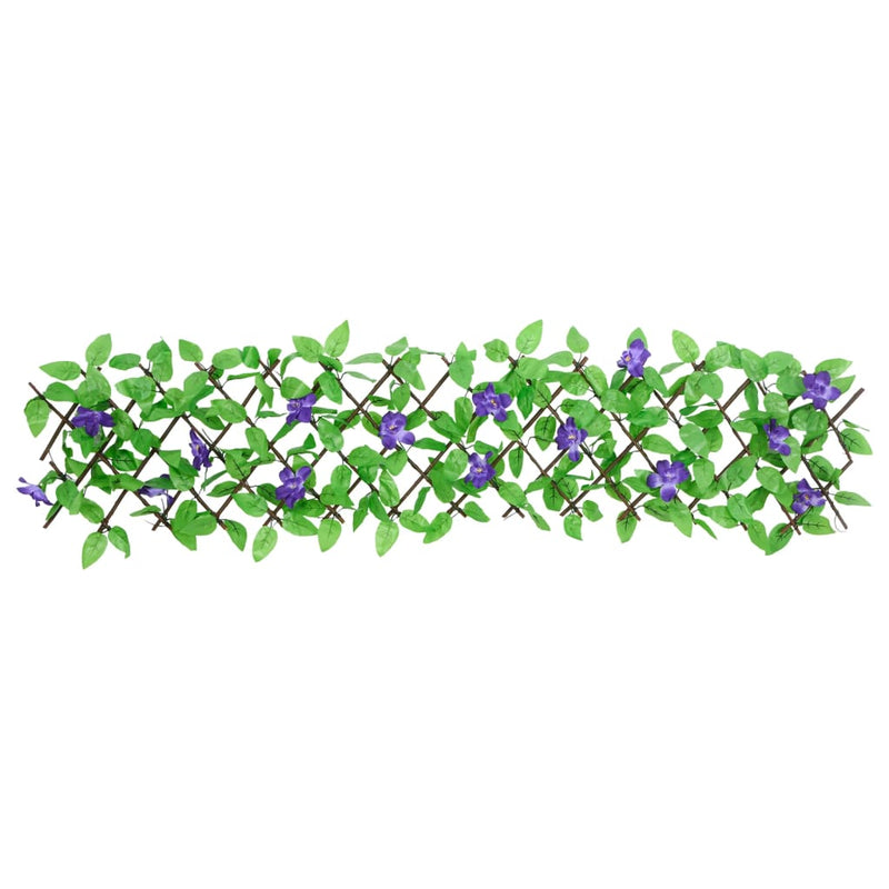 Spalier cu iederă artificială, extensibil, verde, 180x30 cm