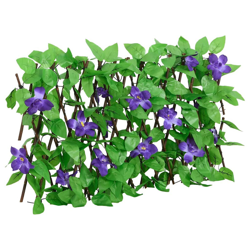 Spalier iederă artificială extensibil, 5 buc., verde, 180x30 cm