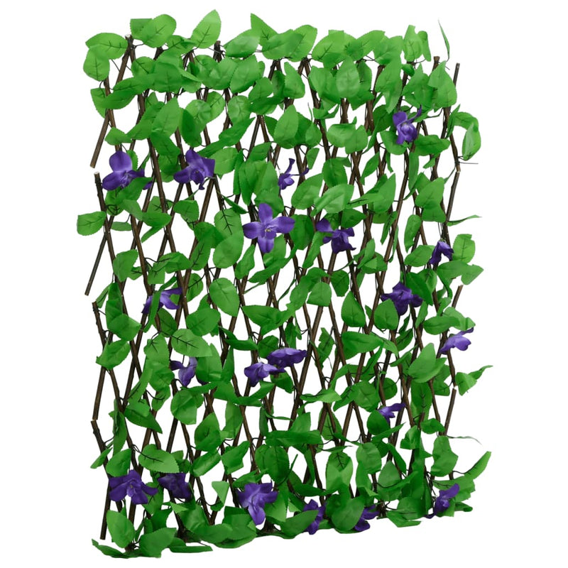 Spalier cu iederă artificială, extensibil, verde, 180x60 cm