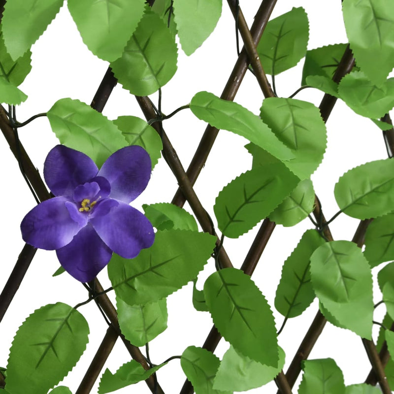 Spalier cu iederă artificială, extensibil, verde, 180x60 cm