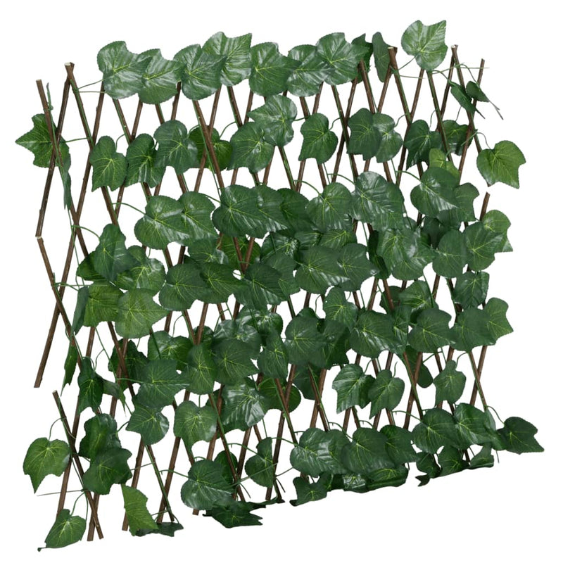 Spalier frunze struguri artificiale extensibil, verde 180x60 cm