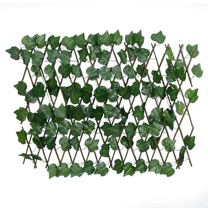 Spalier frunze struguri artificiale extensibil, verde 180x60 cm