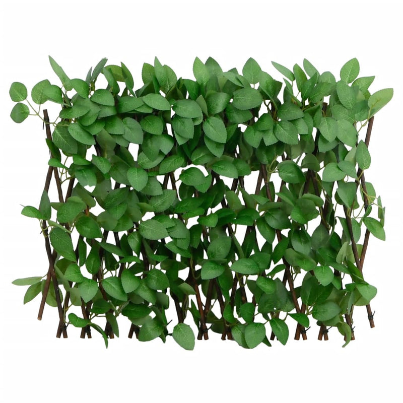 Spalier cu iederă artificială, extensibil, verde, 180x30 cm