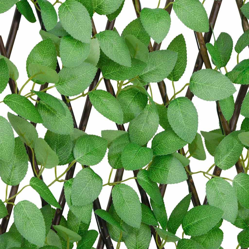 Spalier iederă artificială extensibil, 5 buc., verde, 180x60 cm